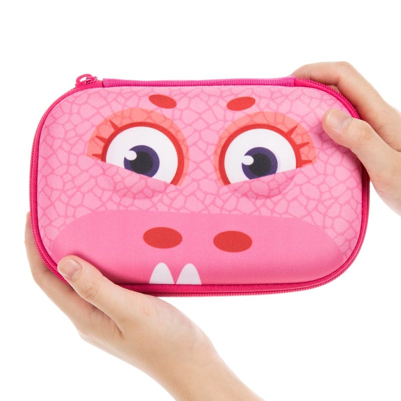 ZIPIT Wildlings Pencil Box for Girls, Large Capacity Cute Pencil Case for School, Stationery Organizer Box, Pink - Image 5